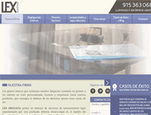 Tablet Screenshot of lexabogacia.com